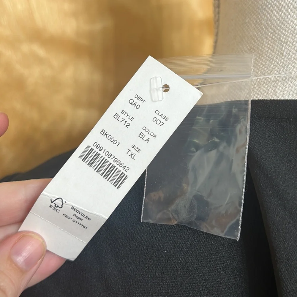 NWT J. Crew Black Puff Sleeve Satin-Back Crepe Top XLT
